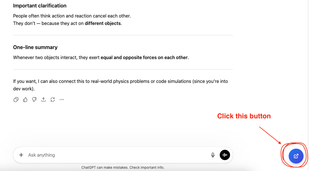 Extension button screenshot